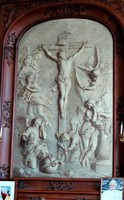 grisaille sacristie christ en croix