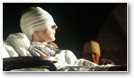 Jacques dans son lit d'hopital